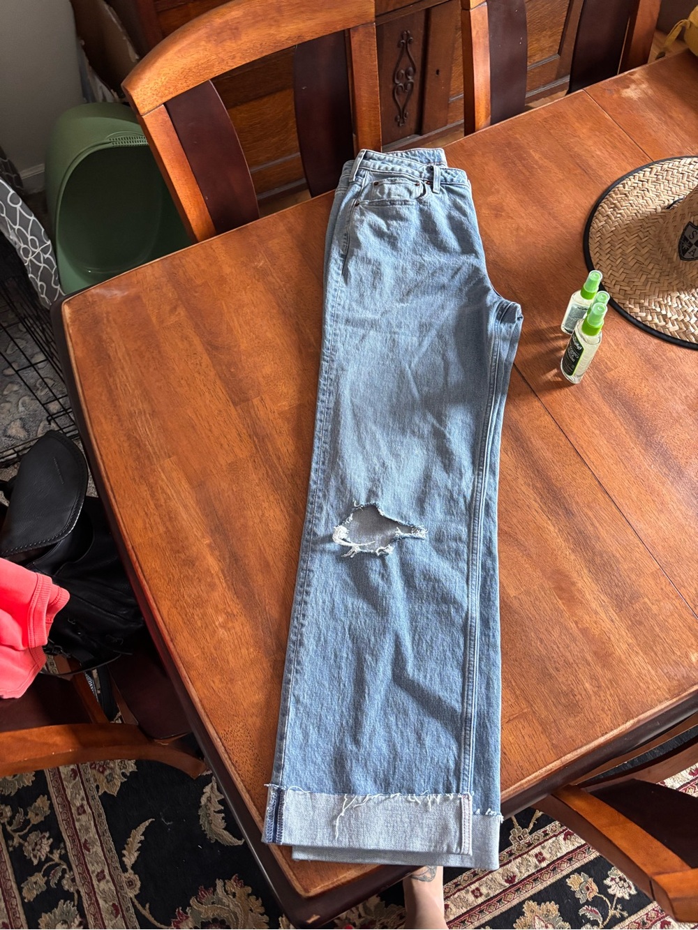 Abercrombie & Fitch Light Blue Straight Leg Jeans